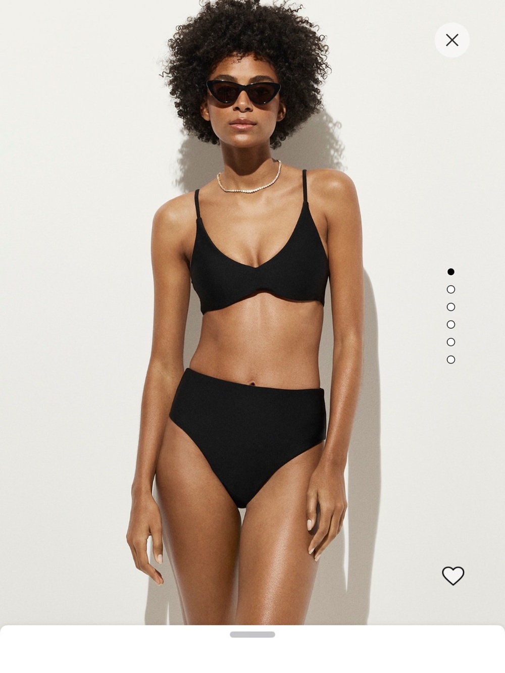 J. Crew Black High-Waist Bikini Bottom